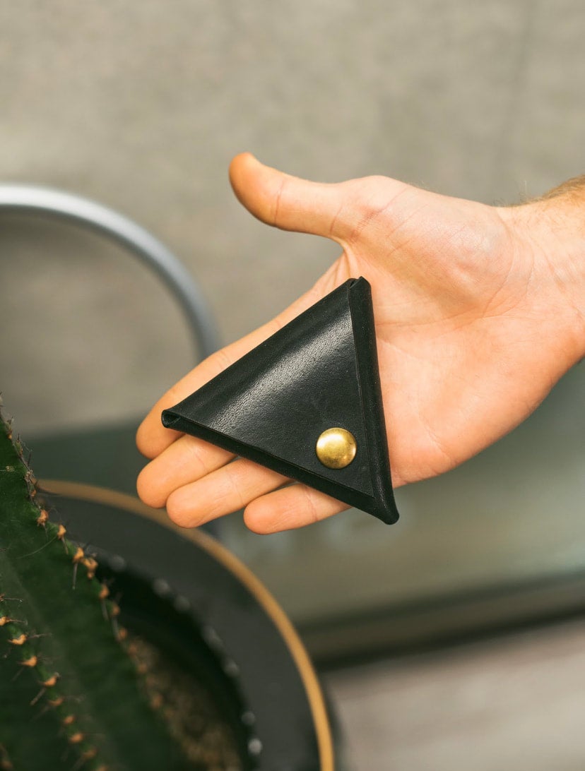 Triangle Coin Pouch Barber Craft